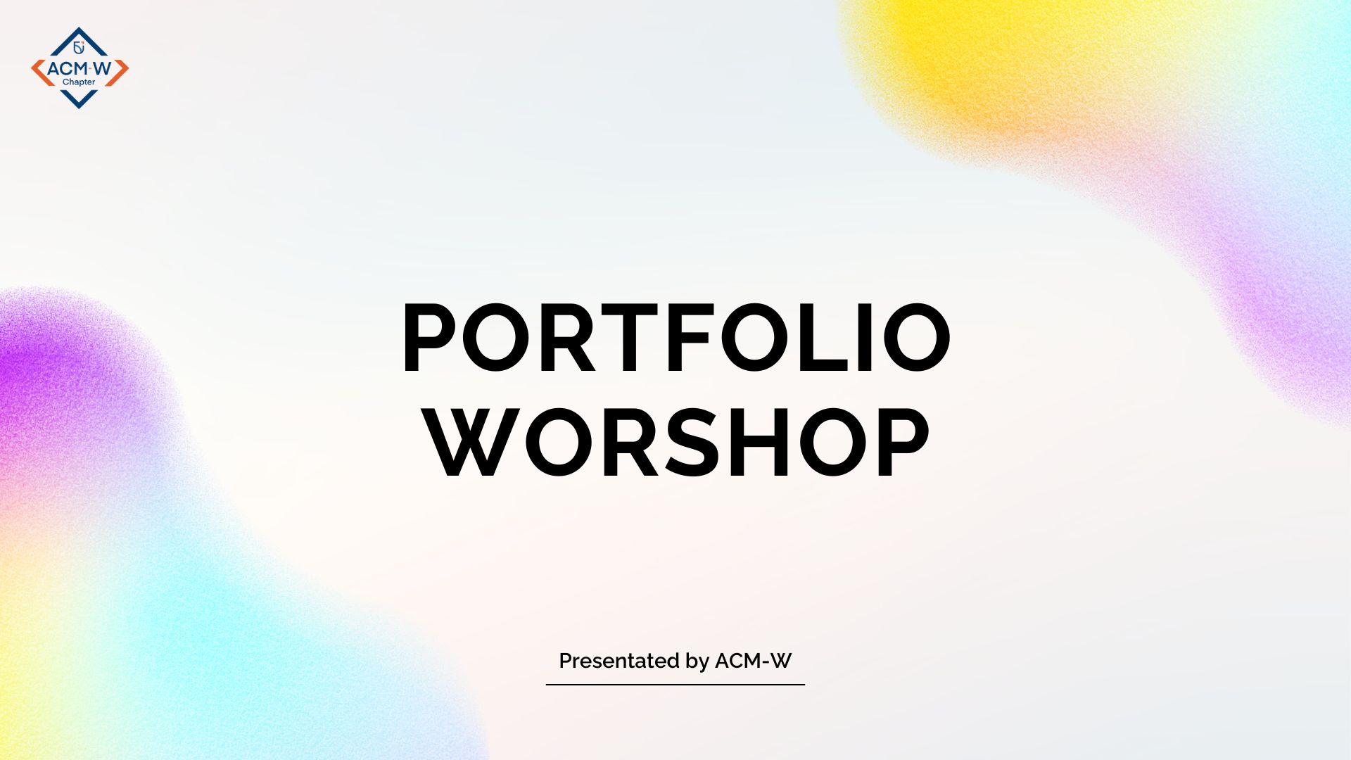 Portfolio Workshop